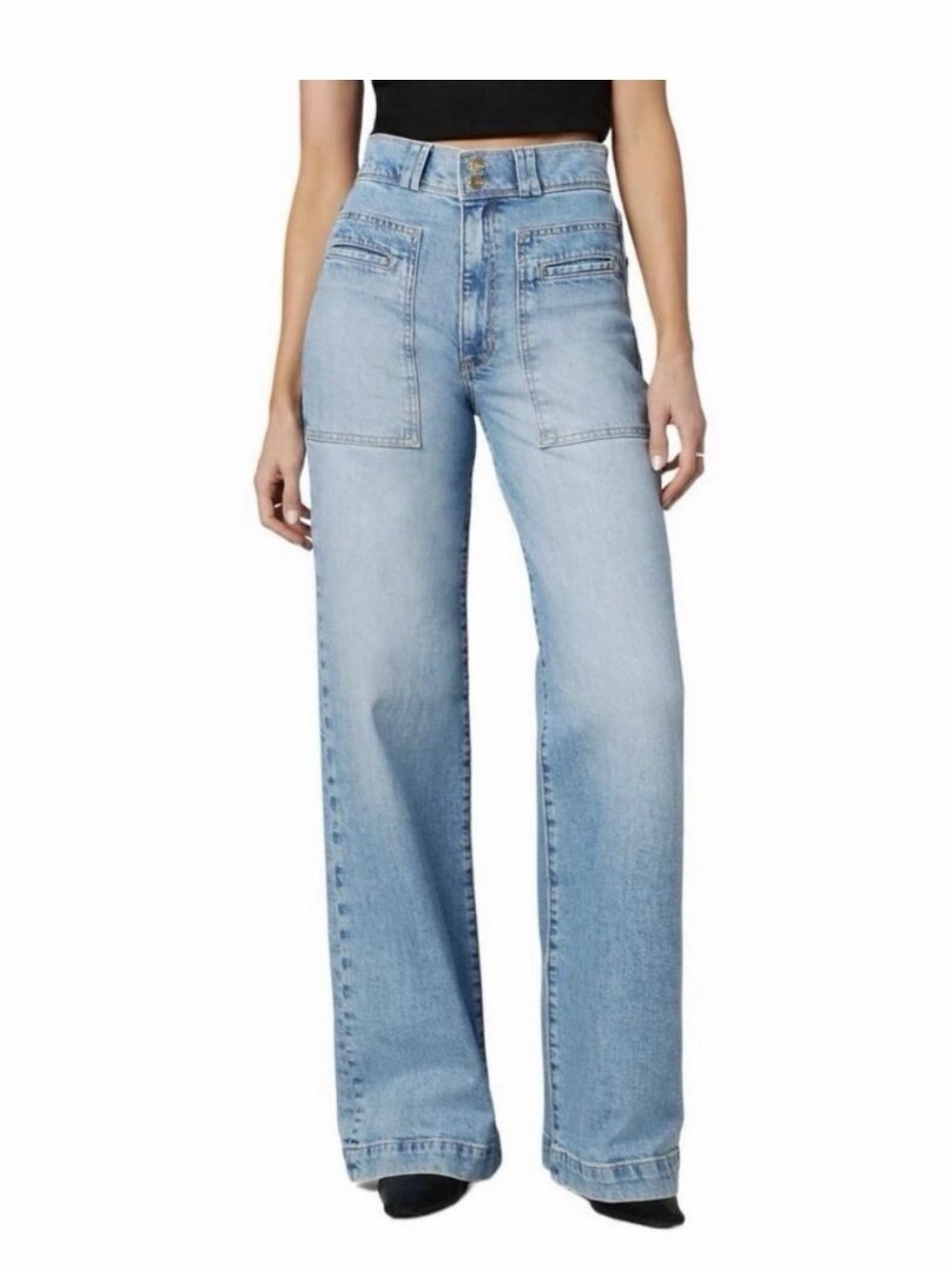 Joe's Jeans The Jane Light Blue High-Rise Wide Leg Jeans Size 29